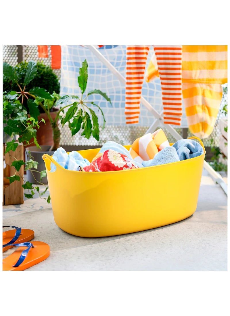 Flexi Laundry Basket, In-/outdoor, Yellow, 35 L