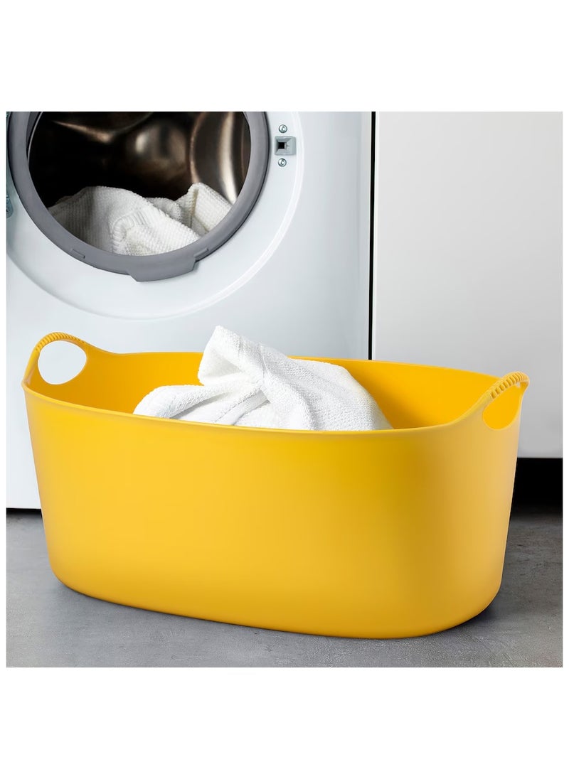 Flexi Laundry Basket, In-/outdoor, Yellow, 35 L