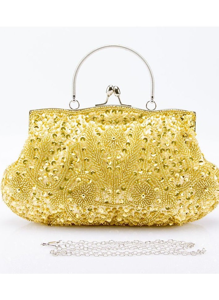 Vintage Handmade Bag Embroidered Dress Bag Banquet Bag Elegant Cheongsam Bag Handbag Beaded Bag