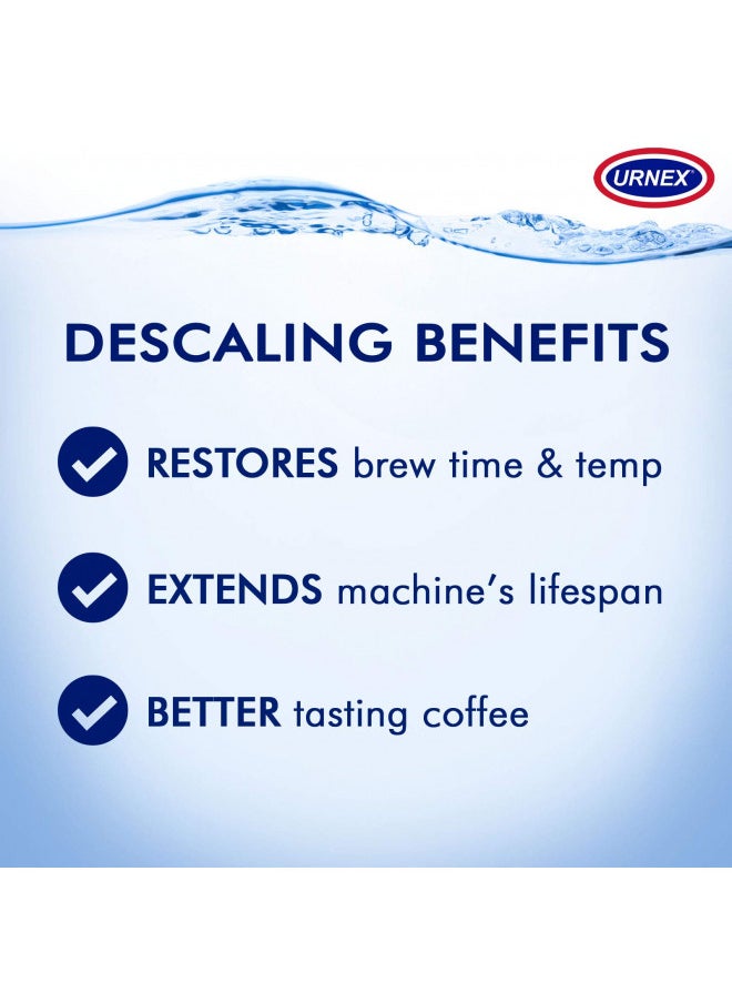 Urnex Dezcal Activated Scale Remover - 7 oz - For Use on Commercial Boilers and Heating Elements of Coffee and Espresso Equipment