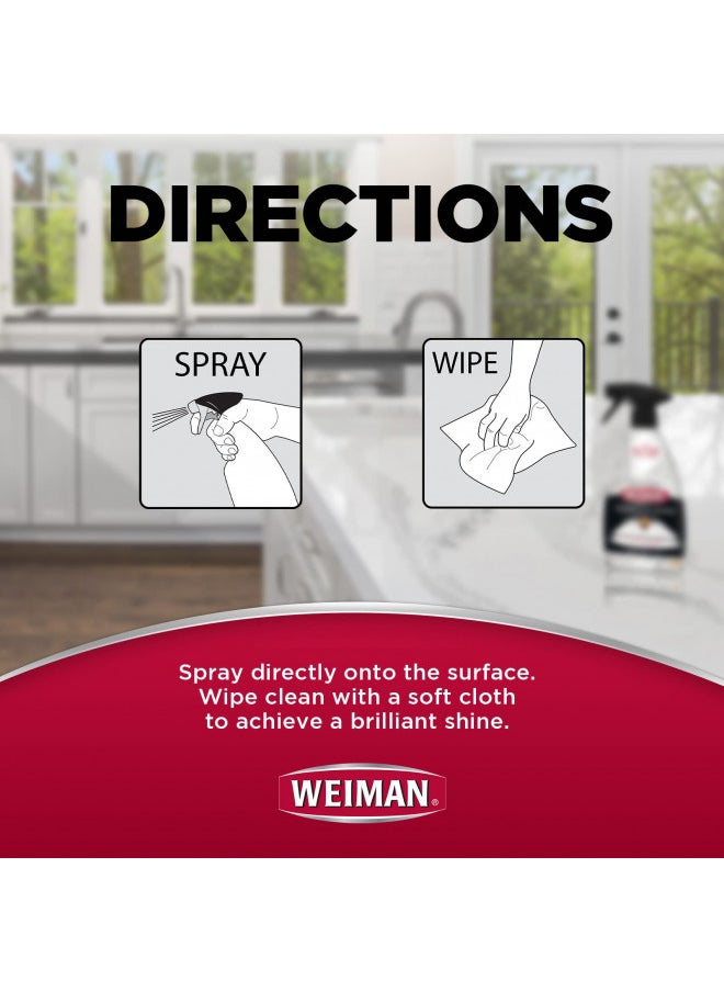 Weiman Quartz Countertop Cleaner and Polish (2 Pack) Clean and Shine Your Quartz Countertops Islands and Stone Surfaces with Ultra Violet Protection