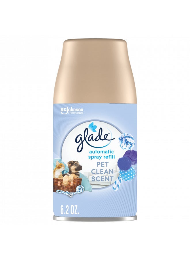 Glade Automatic Spray Refill, Air Freshener for Home and Bathroom, Pet Clean Scent, 6.2 Oz