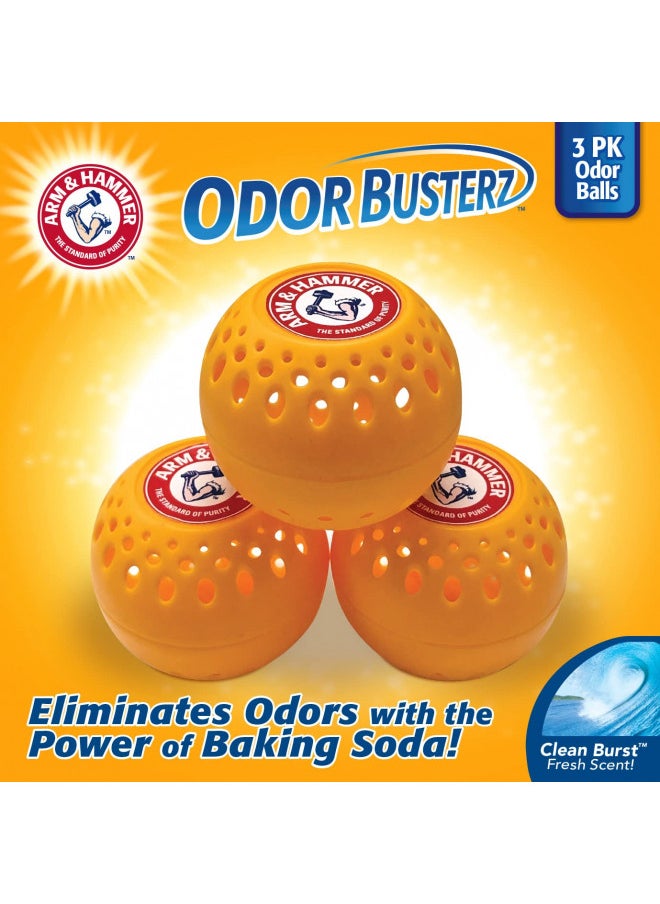 Arm & Hammer Deodorizer Odor Busterz, 3-Pack, Orange, 3 Count