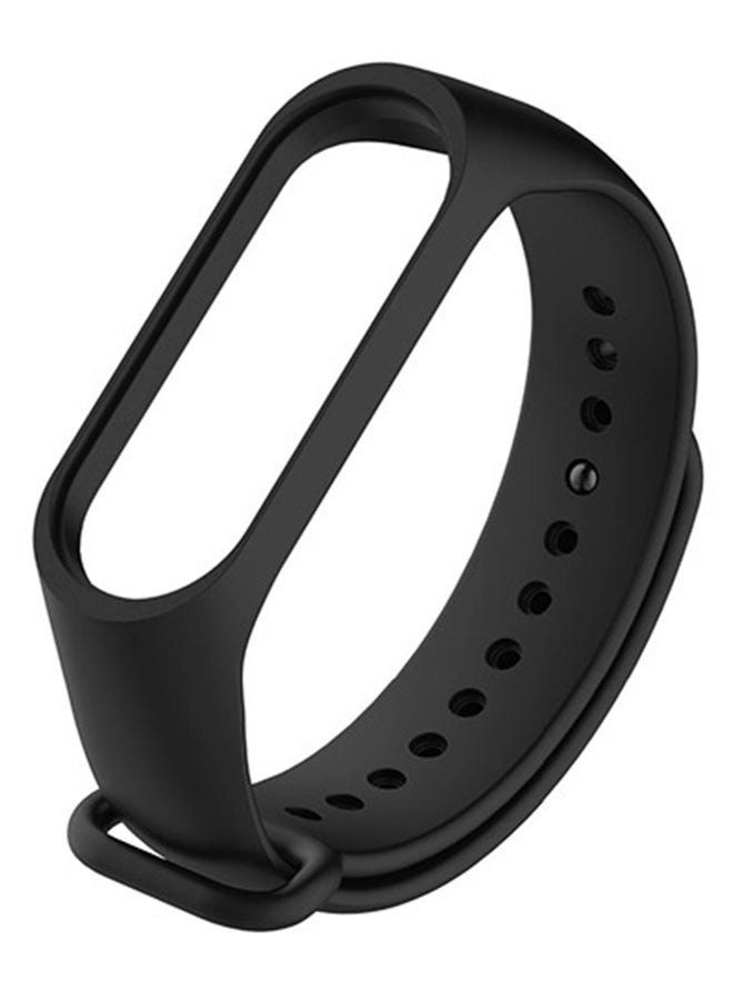 Silicone Replacement Band For Xiaomi Mi Band 4 Black