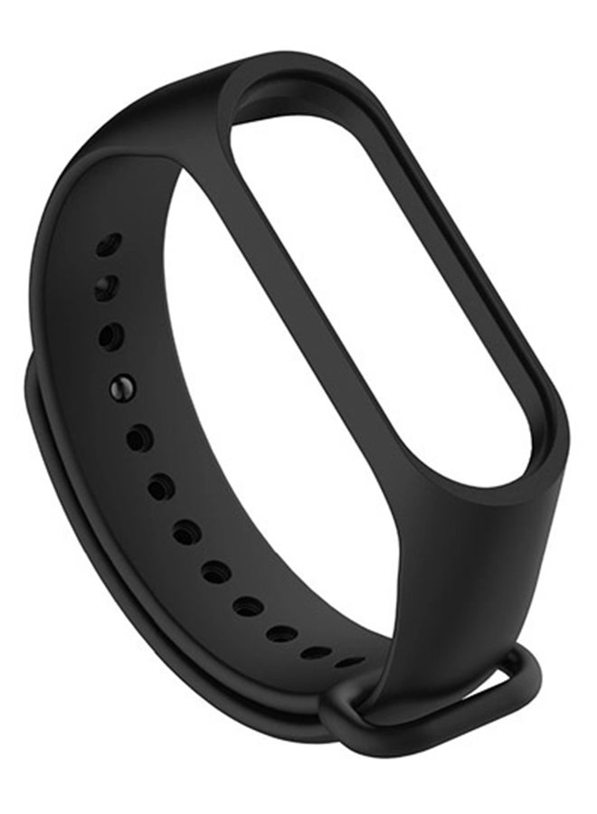 Silicone Replacement Band For Xiaomi Mi Band 4 Black