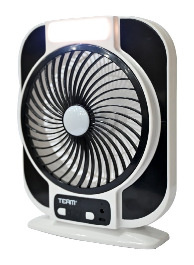 TEAM Rechargeable Fan | Long-Lasting Fan | Multifunctional | Compact Portable Fan.