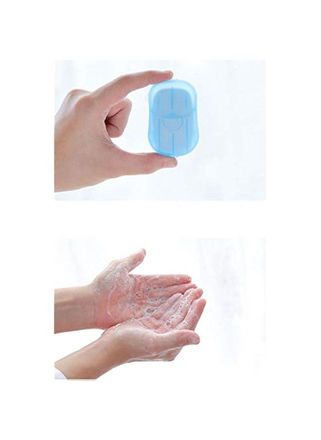 4 PCS Travel Disposable Soap Sheet Boxed Soap Paper Portable Hand Wash Sheet Small Soap Sheet Mini Soap Paper