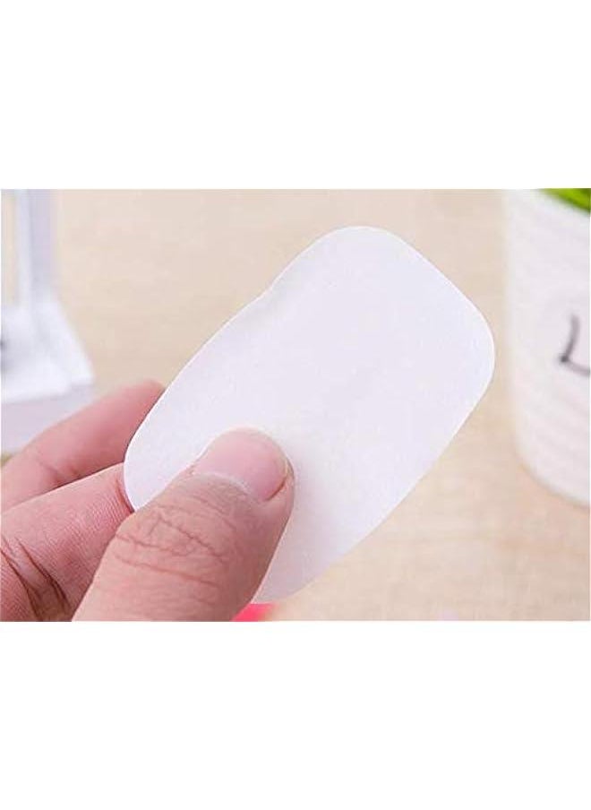 4 PCS Travel Disposable Soap Sheet Boxed Soap Paper Portable Hand Wash Sheet Small Soap Sheet Mini Soap Paper