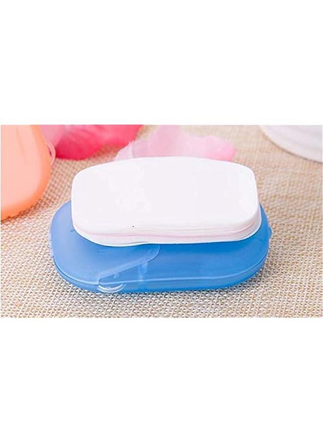 4 PCS Travel Disposable Soap Sheet Boxed Soap Paper Portable Hand Wash Sheet Small Soap Sheet Mini Soap Paper