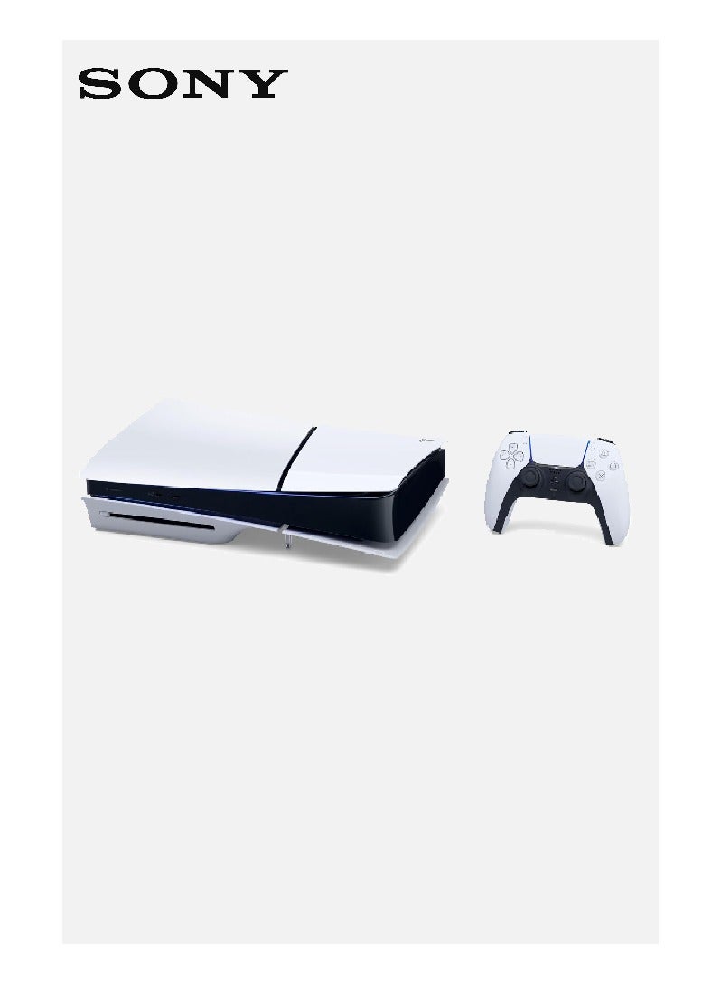 PlayStation 5 Slim Disc Edition Console - Includes Free Tokluck Stand With PS5 & PSVR2 Controller Dock, Magnetic Charging Station, And VR2 Glasses Holder (International Version)