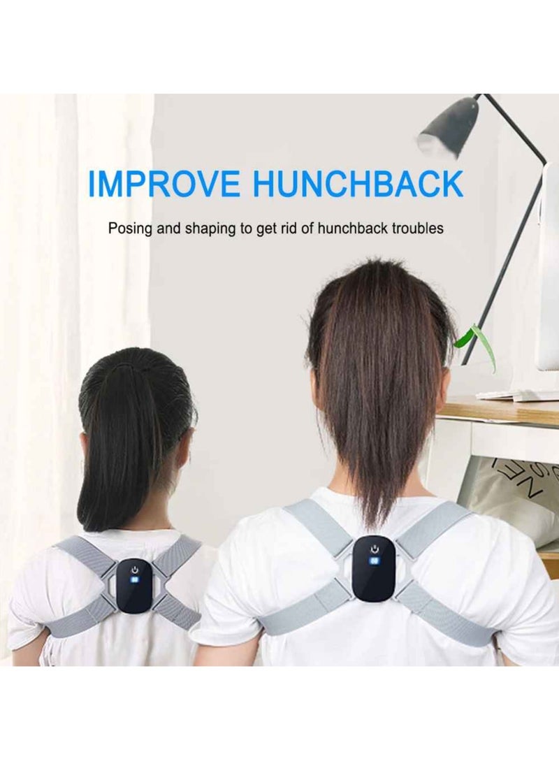 Smart Posture Corrector, Comfortable Back Correction Belt, Lightweight Humpback Brace For Women, Adjustable Shoulder Straps For Standing And Sitting, (1pc, Grey)