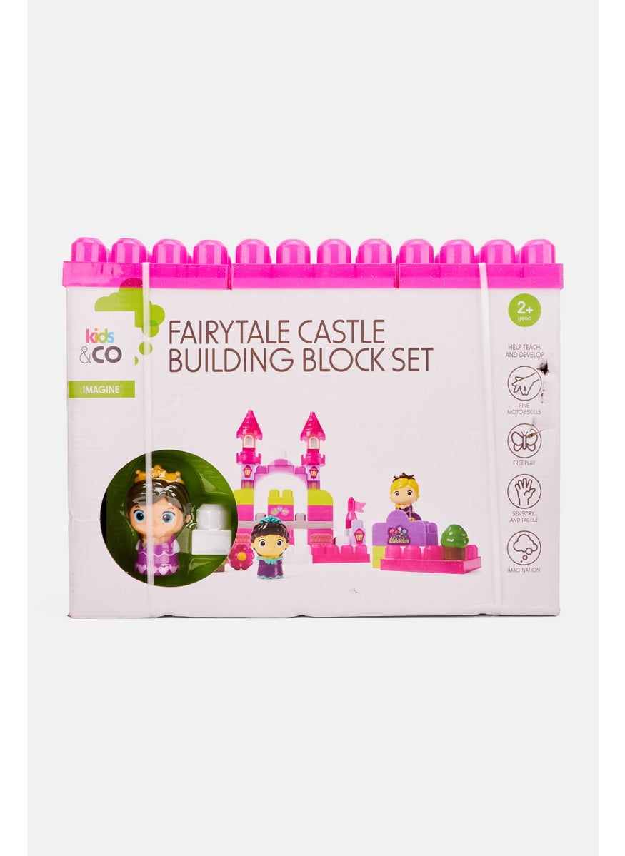 Fairytale Castle Building Block Set, Pink/Green Combo