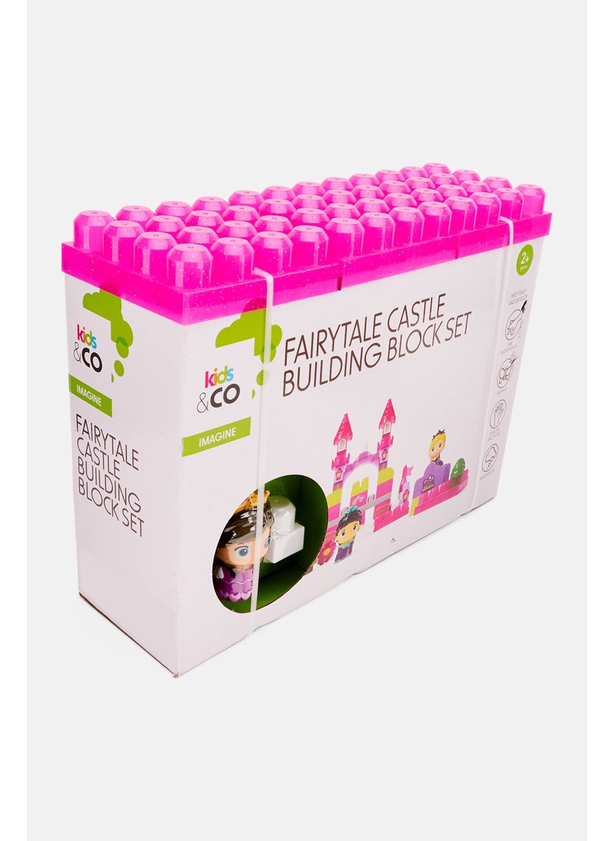 Fairytale Castle Building Block Set, Pink/Green Combo