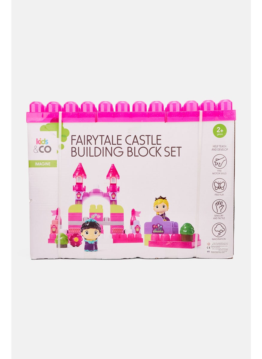 Fairytale Castle Building Block Set, Pink/Green Combo