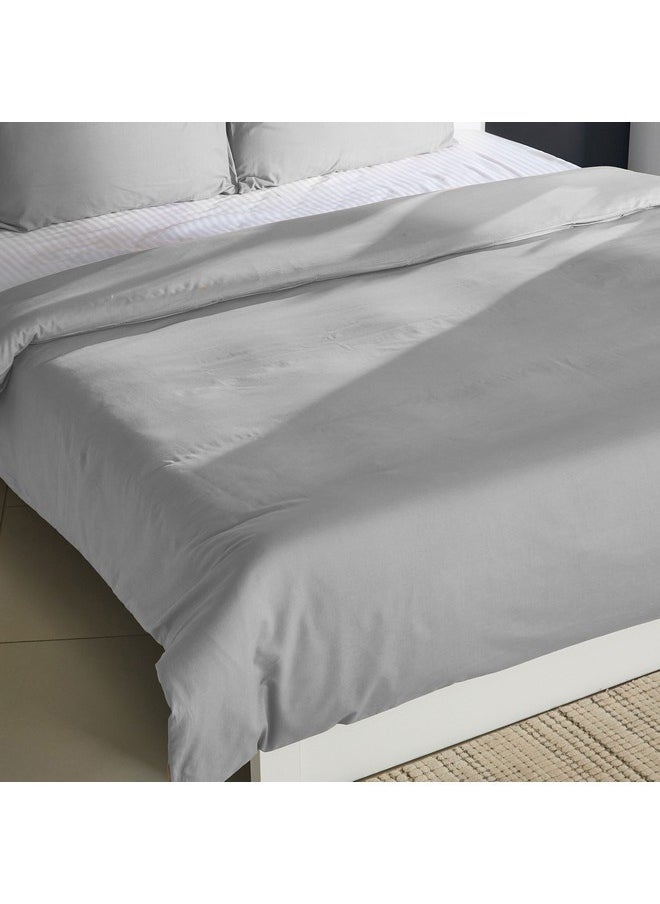 Ballina 3-Pieces Solid Cotton Queen and King Duvet Cover Set 220 x 220 cm