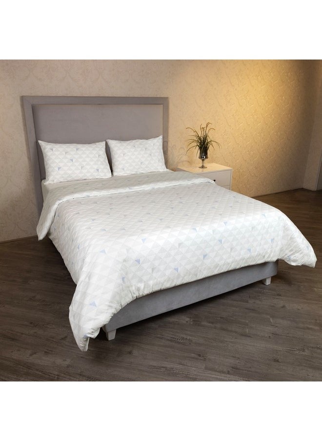 Malta 3-Pieces Pixel Printed Cotton Twin Duvet Cover Set 220 x 150 cm