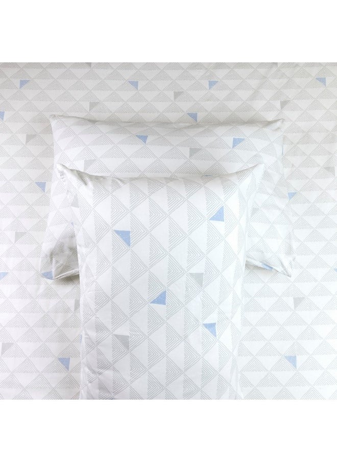 Malta 3-Pieces Pixel Printed Cotton Twin Duvet Cover Set 220 x 150 cm