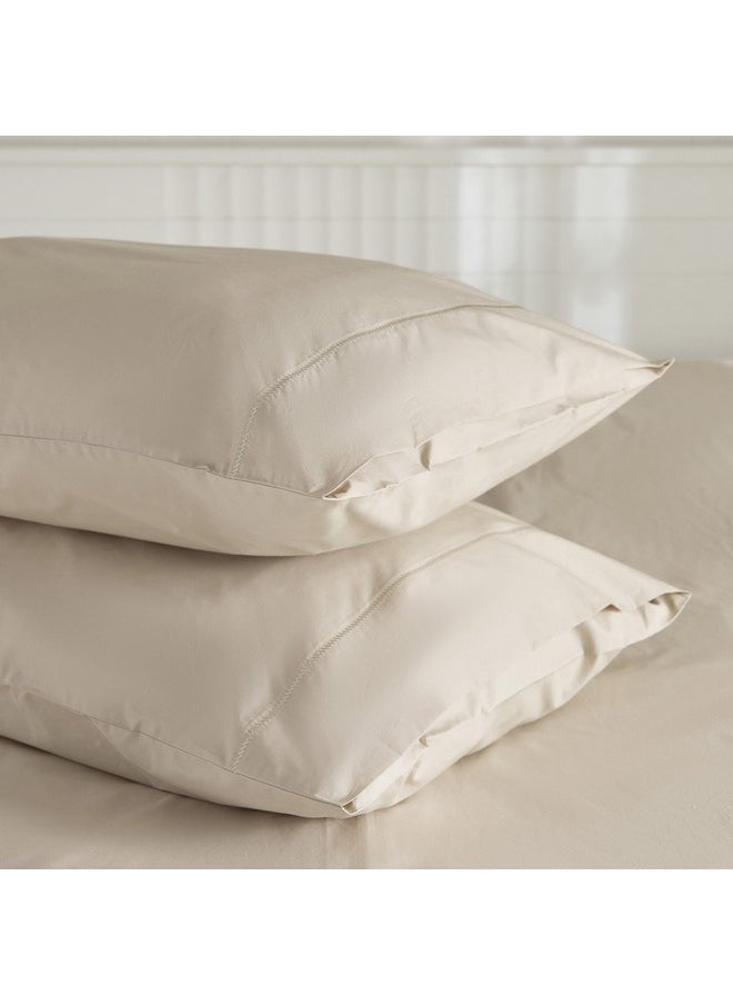 Purely Percale 3-Pieces Super King Duvet Cover Set 240 x 220 cm