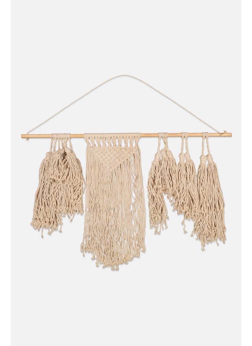 Fringe Macrame Wall Decor, Cream