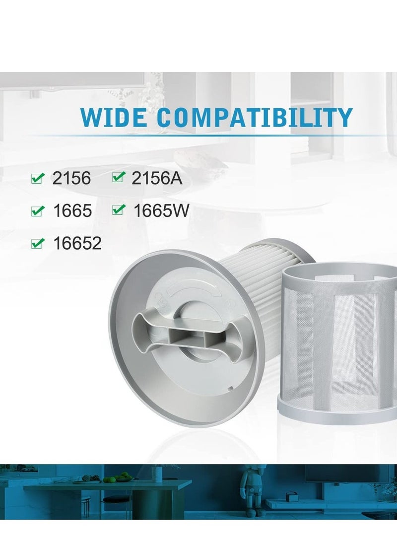 Vacuum Cleaner Replacement Filter Compatible with Bissell 2156A 1665 16652 1665W Zing Canister Compare to Part 1613056 Washable Mesh Floor Washer Core Filter 1 Pack