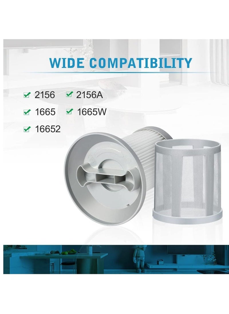 Vacuum Cleaner Replacement Filter Compatible with Bissell 2156A 1665 16652 1665W Zing Canister Compare to Part 1613056 Washable Mesh Floor Washer Core Filter 1 Pack