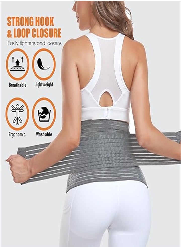 Postnatal Belly Band, Lumbar/Pelvic Support Belt for Stomach Recovery and Back Pain Relief (Bamboo Charcoal Fibre Polyester) (Extra Large)