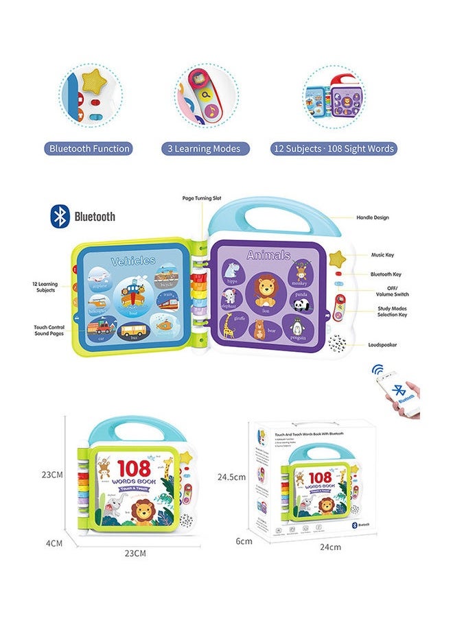 12 Subjects English Enlightenment Toy With Sounds And Colours