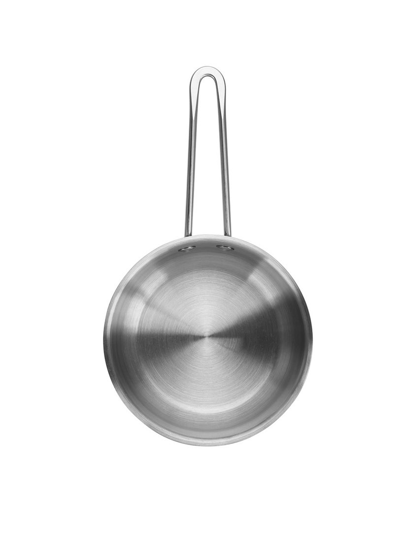 Saucepan 900mL with Glass Lid, Stainless Steel 18/10 INOX304 Saucepan Gulliver Series, Induction Bottom Suitable for all Types of Stoves, Long Stay-Cool Ergonomic Handle