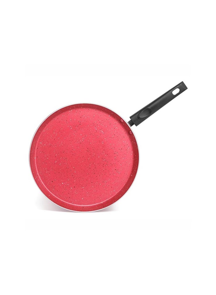 Butterfly Coral DLX Granite Non Stick Tawa | 250MM | Premium Virgin Aluminium | Induction Base| PFOA Free | Scratch Resistant | for Dosa, Roti, Fish Fry, Omlette | Velvet Red