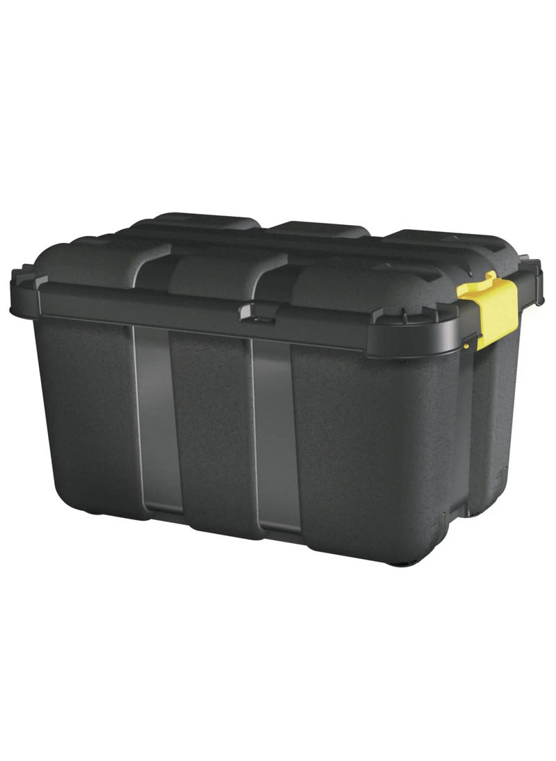 Plastic Storage Trunk with Lid & Wheels (49 L)