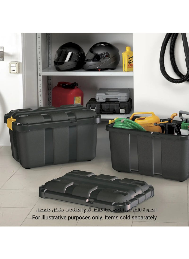 Plastic Storage Trunk with Lid & Wheels (49 L)