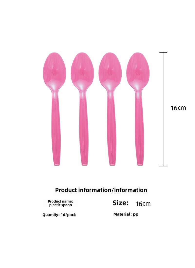 1 x 5 pcs New Party Set Ice Cream Themed Birthday Tableware Spoon * 16