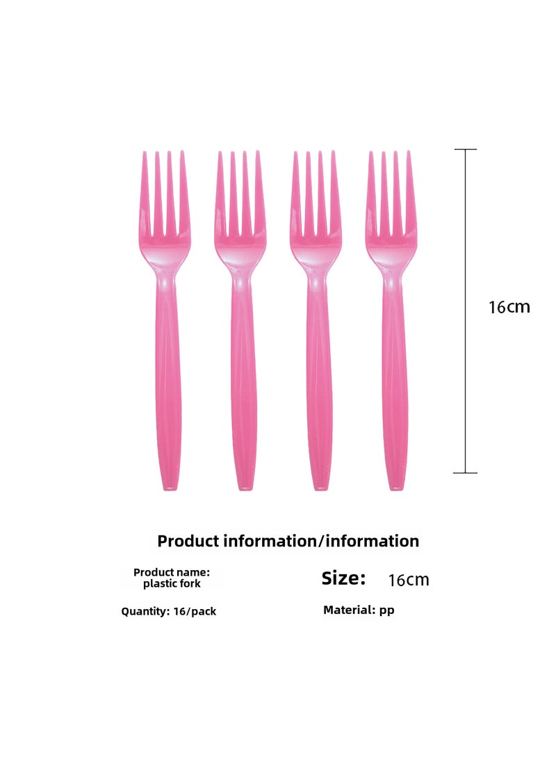 1 x 5 pcs New Party Set Ice Cream Themed Birthday Tableware Fork * 16