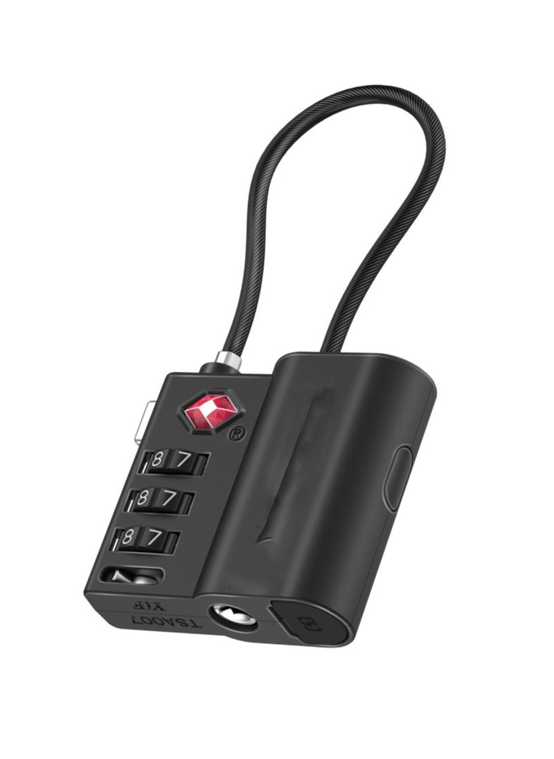 TSA Luggage Lock with Smart Precision Tracking Tag, works with Find My App