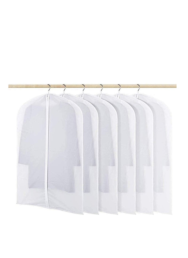 Clear Garment Bag dress Bags for Storage Set of 6 Foldable Dance Costumes Suits Gowns Coats 60cm x 80cm