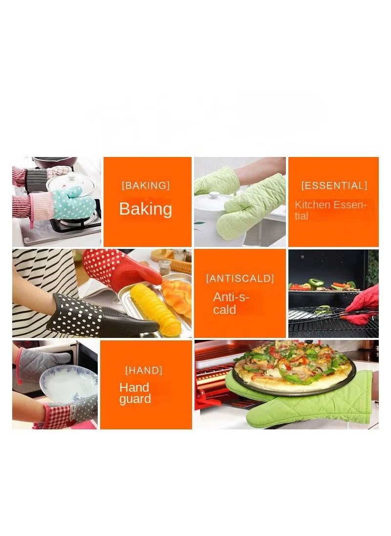 Thickened Oven Baking Heat-Resistant Kitchen Gloves