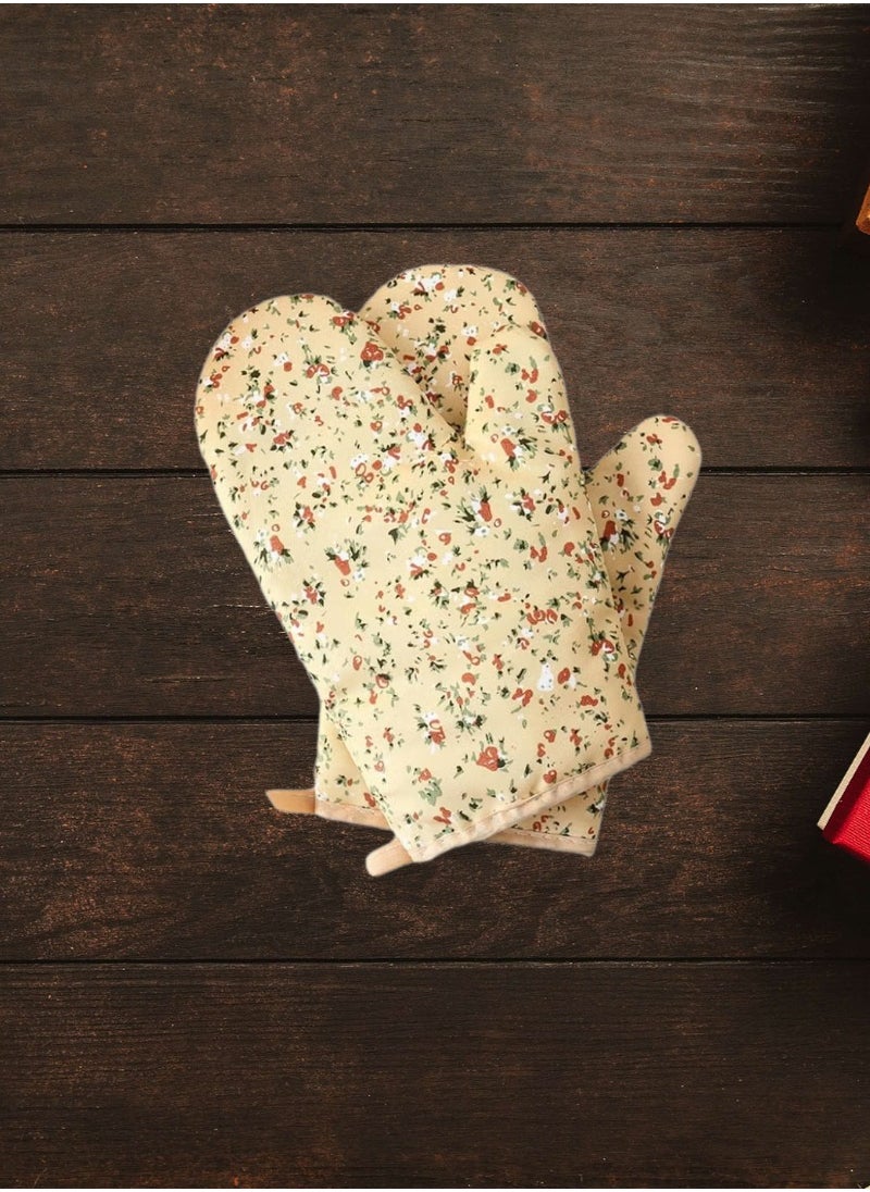Thickened Oven Baking Heat-Resistant Kitchen Gloves