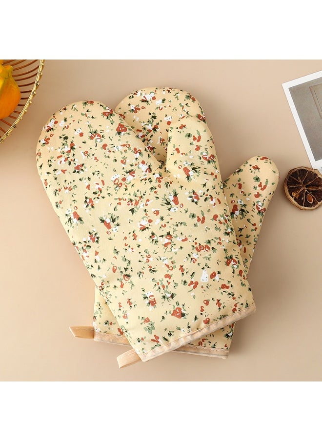 Thickened Oven Baking Heat-Resistant Kitchen Gloves