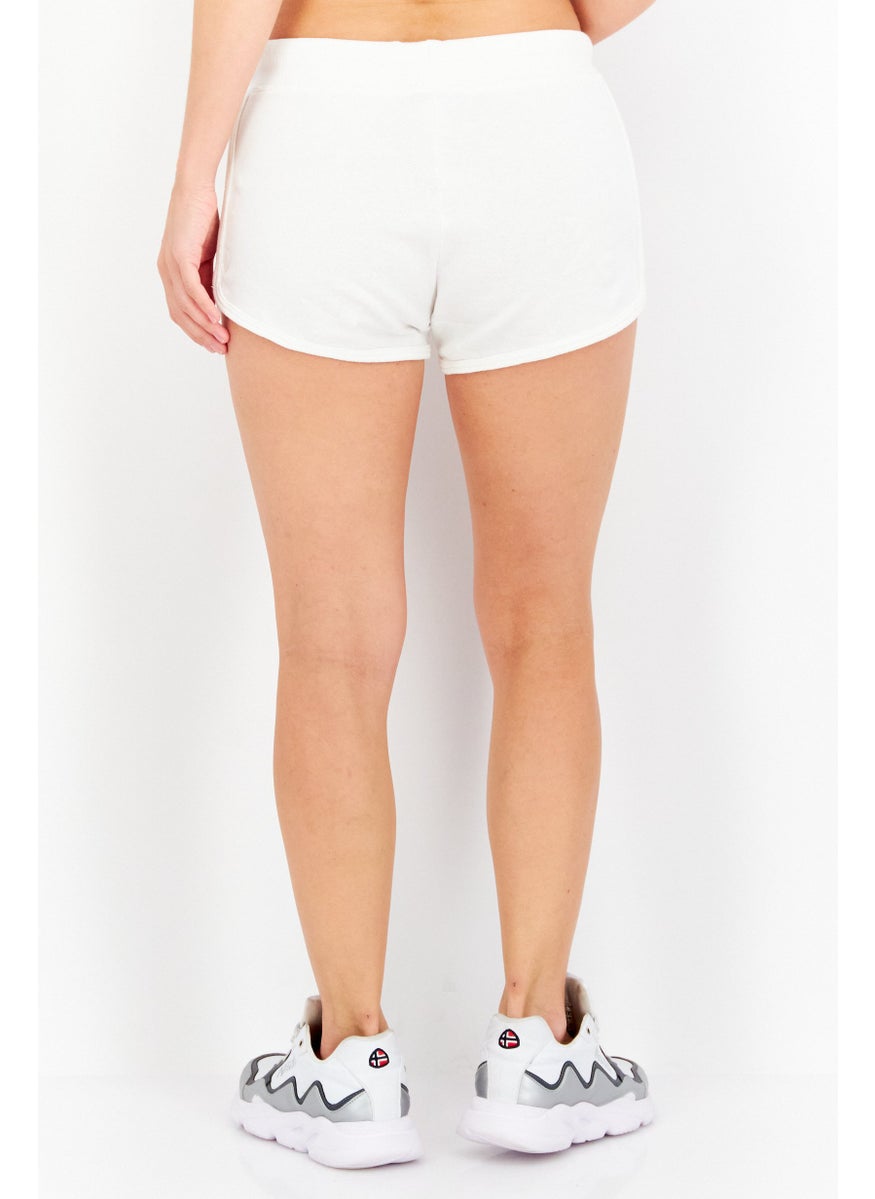 Women Plain Basic Short, White