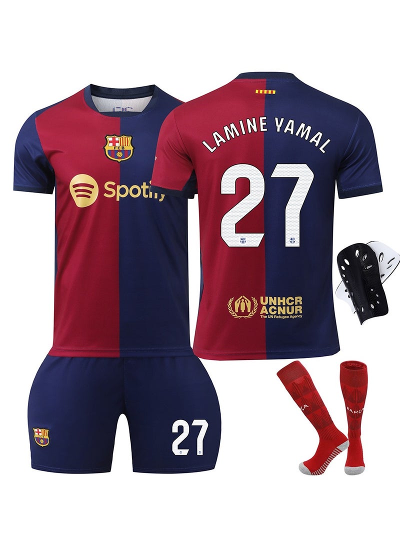 Youth Children's Football Jersey No. 27 Four-piece Set