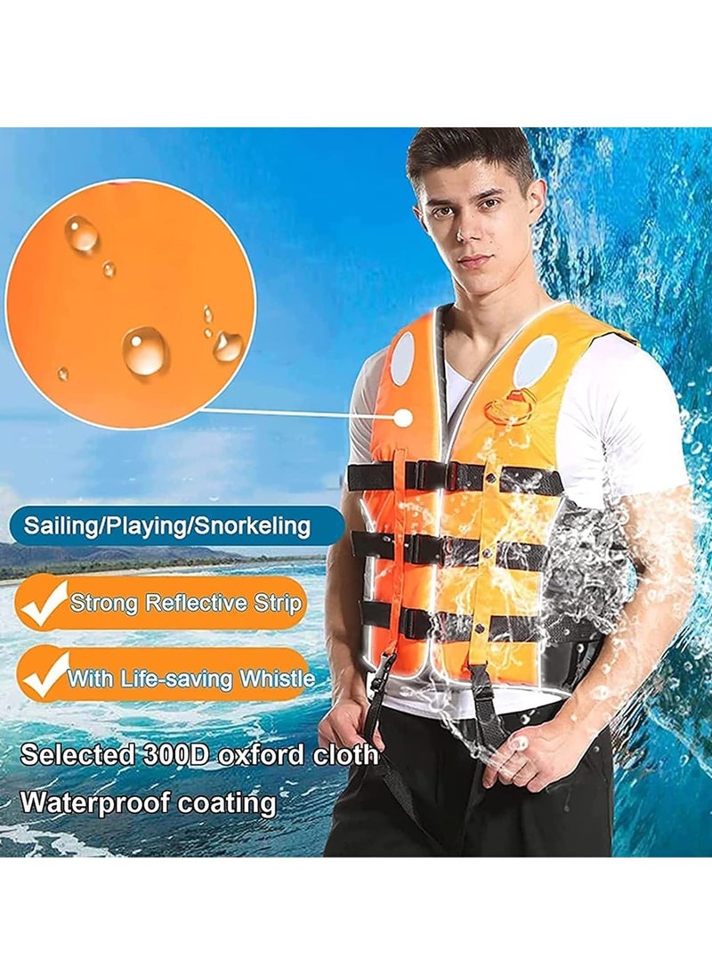 Swimming jacket, latest model, safety jackets, size XXL (orange)