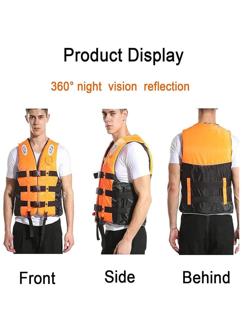 Swimming jacket, latest model, safety jackets, size XXL (orange)