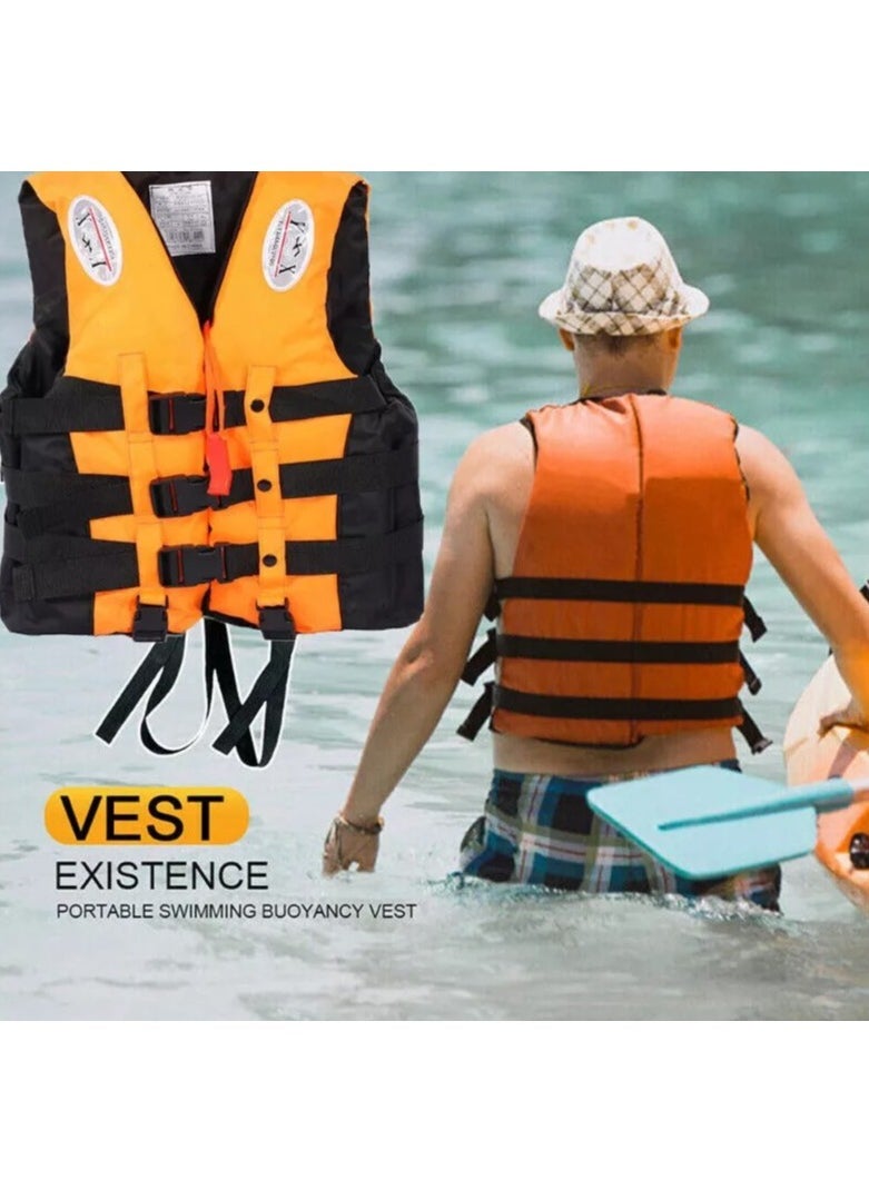 Swimming jacket, latest model, safety jackets, size XXL (orange)