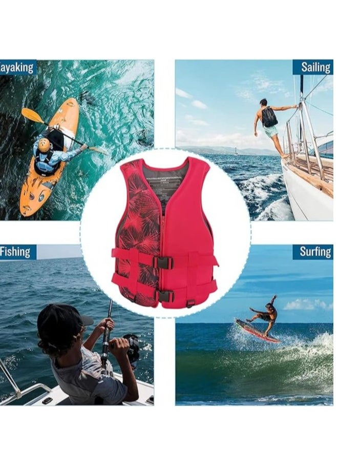 Swimming jacket, latest style, safety jackets, size XLarge (red)