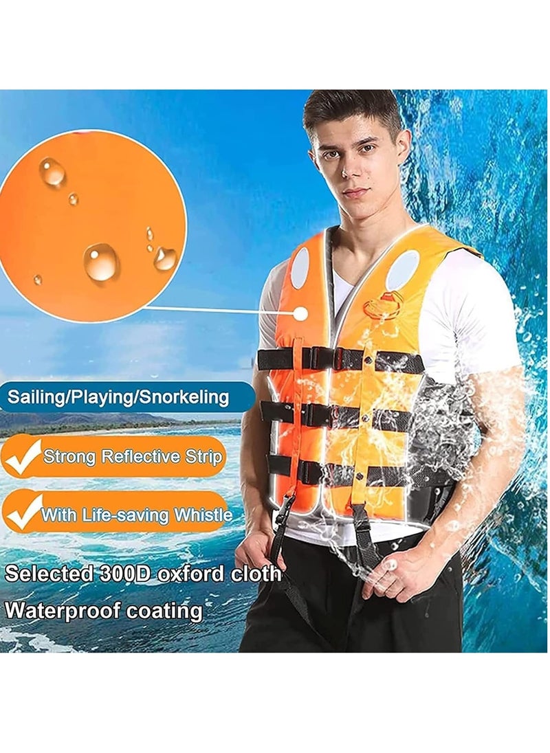 Swimming jacket, latest style, safety jackets, size XLarge (orange)