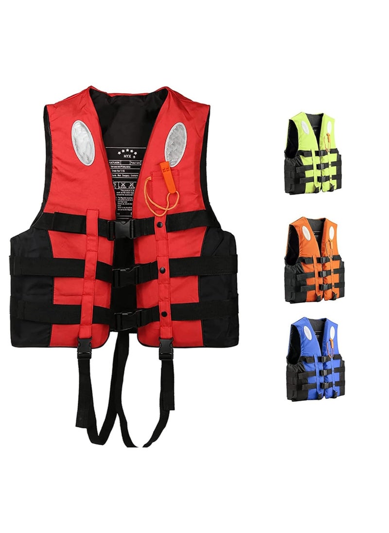 Swimming jacket, latest model, safety jackets, size XXL (red)