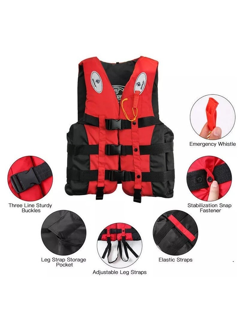 Swimming jacket, latest style, safety jackets, size XLarge (red)