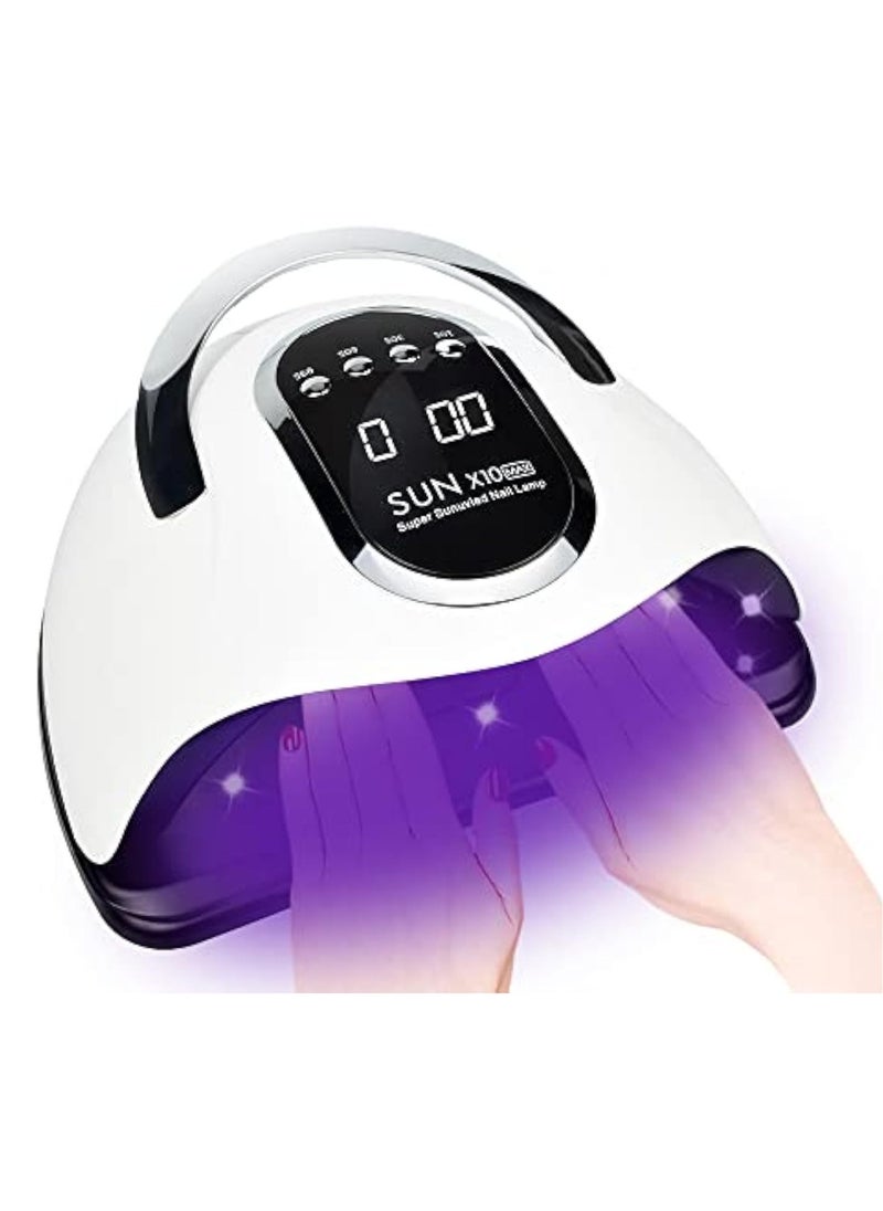 Max 280W Professional UV LED Nail Lamp For Nail Gel Fast Nail Polish Dryer With 66 Beads Auto Sensor 4 Timer Setting LCD Display For Salon And Home Use Nail Art Design Tools