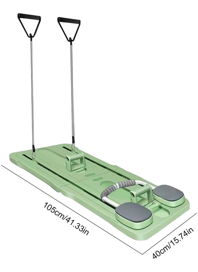 Pilates Board | Pilates Reformer Set | Pilates Reformer Board for Workout Equipment at Home | Plank Trainer Ab Roller | Reformer pilates Machine with Timer | 5 in 1 Pilates Sliding Abdominal Board