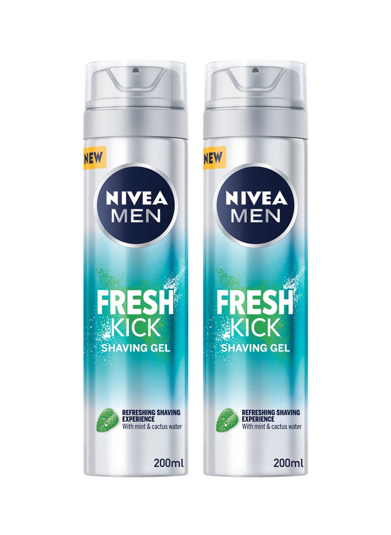 Shaving Gel Fresh And  Cool Mint Extracts Pack of 2